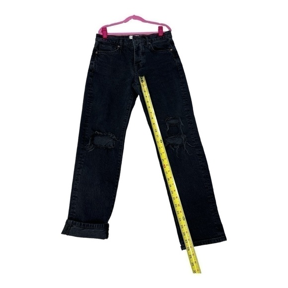 Free People Bren Boyfriend Jeans - Black Magic - Size 24 Button fly - Picture 9 of 15